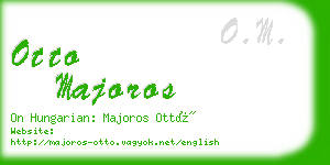 otto majoros business card